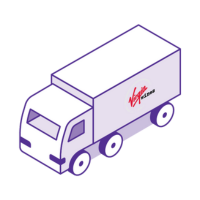 icon of delivery van